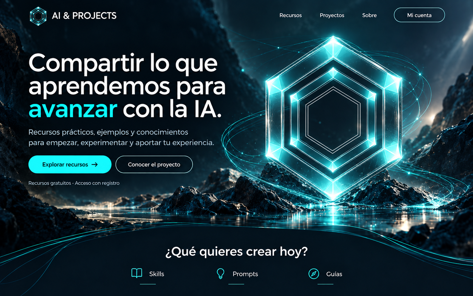 AI & Projects. Compartir lo que aprendemos para avanzar con la IA. Recursos prácticos, ejemplos y conocimientos para empezar, experimentar y aportar tu experiencia.